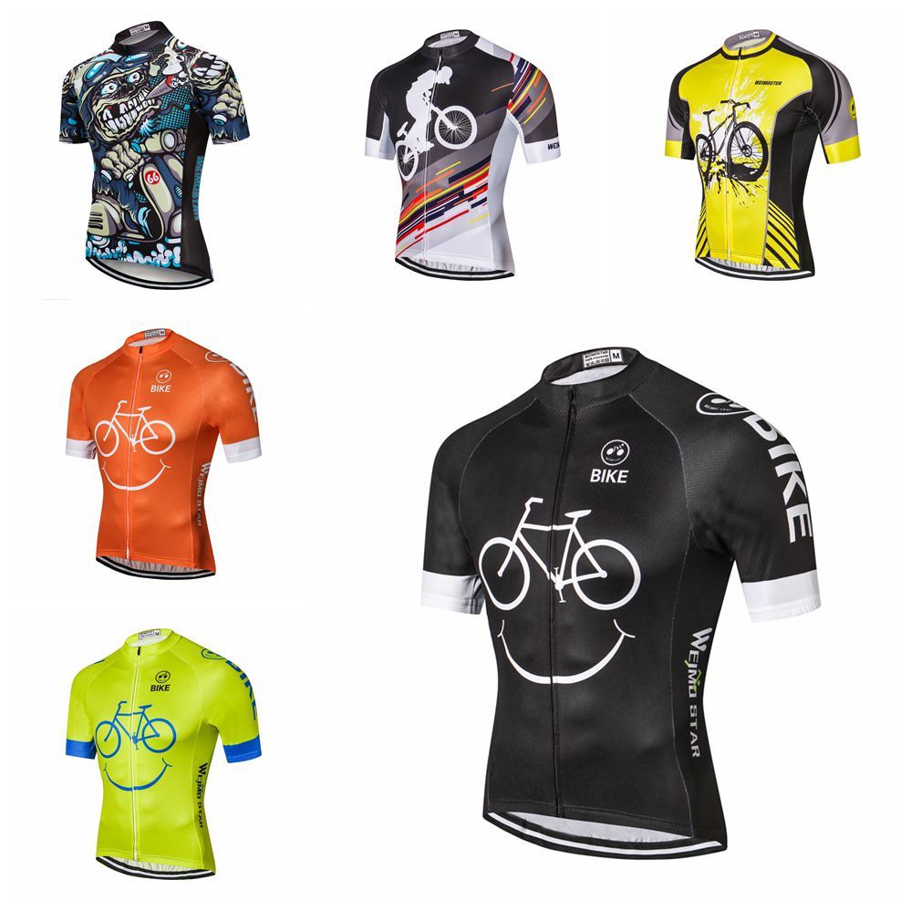 Cycling Jersey Men's Summer Short Sleeve Jersey Bike Print