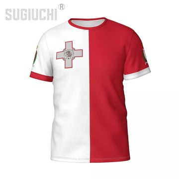 Custom Name Number Malta Flag Emblem 3D T-shirts For Men Women Tees jersey team Clothes Soccer Football Fans Gift T shirt