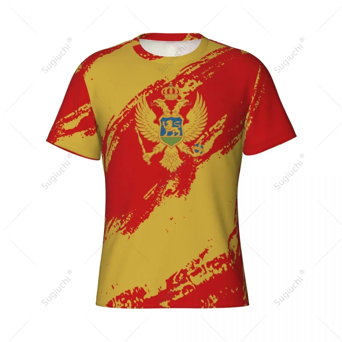 Custom Name Nunber Montenegro Flag Color Men Tight Sports T-shirt Women Tees jersey For Soccer Football Fans