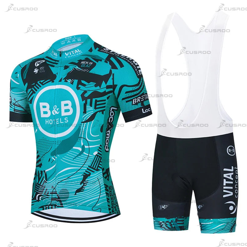 2023 VITAL Cycling Team Jersey 20D Bike Shorts Bib Set Ropa Ciclismo Men France MTB Summer Pro Bicycling Maillot Bottom Clothing