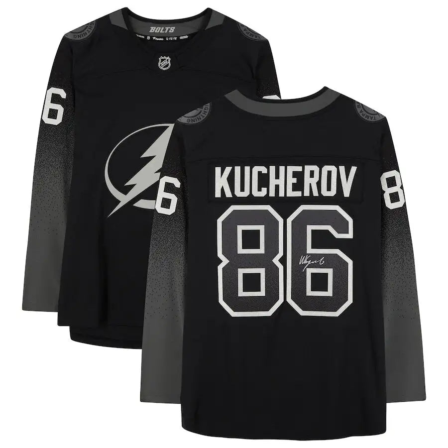 Men's Tampa Bay Lightning Nikita Kucherov Black Jersey